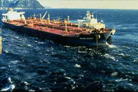 Exxon Valdez 3 days after running aground.
